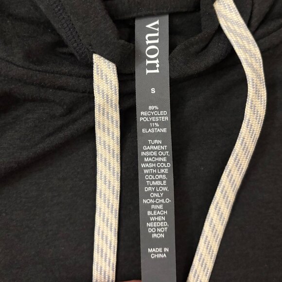 Vuori Halo Essential Hoodie in Black, Size Small - Picture 5 of 5